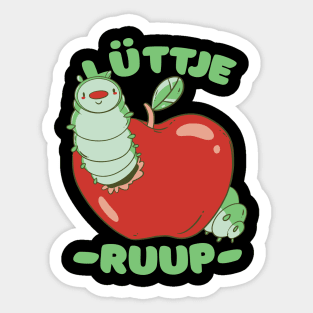 Lüttje Ruup Low German Small Caterpillar Sticker